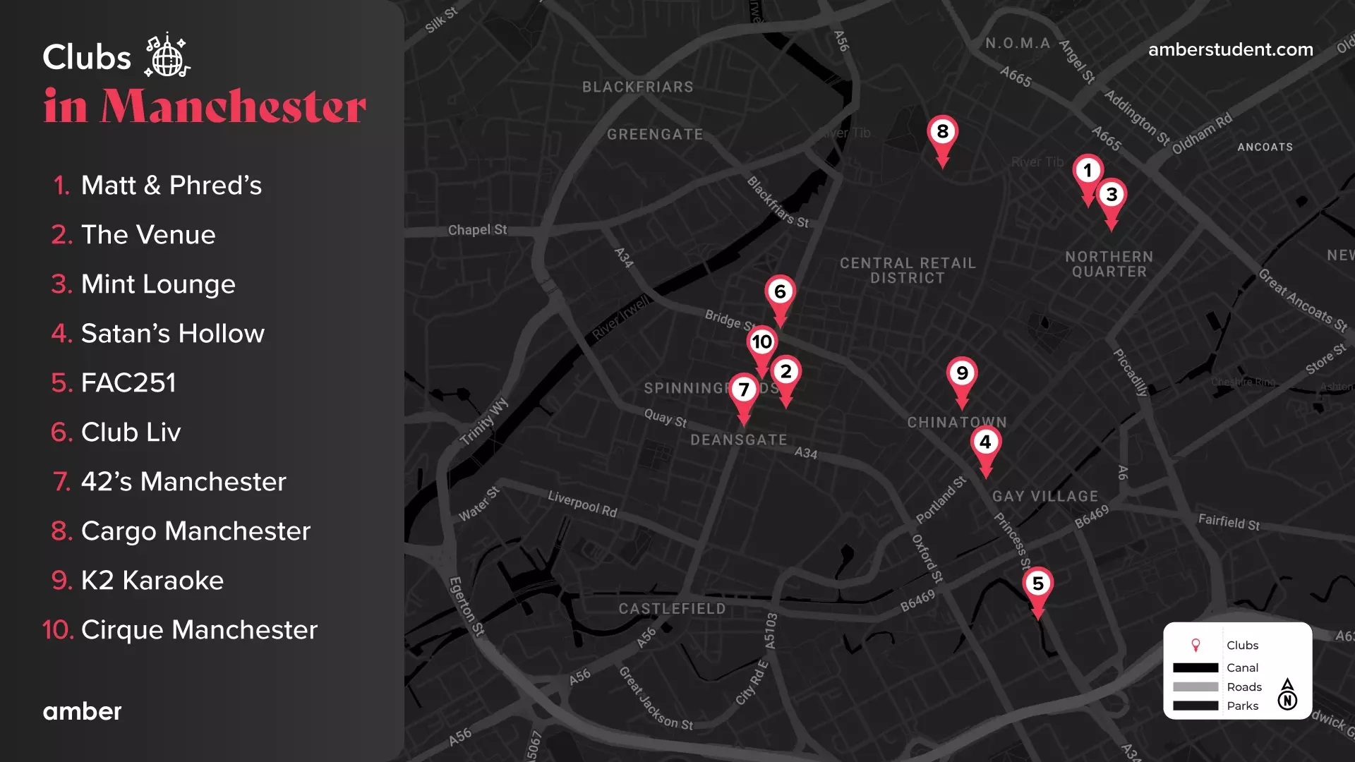 Top 15 Best Clubs in Manchester Amber